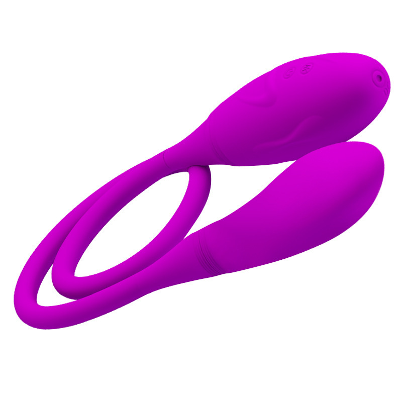Purple Double Quiet G Spot Egg Vibrator
