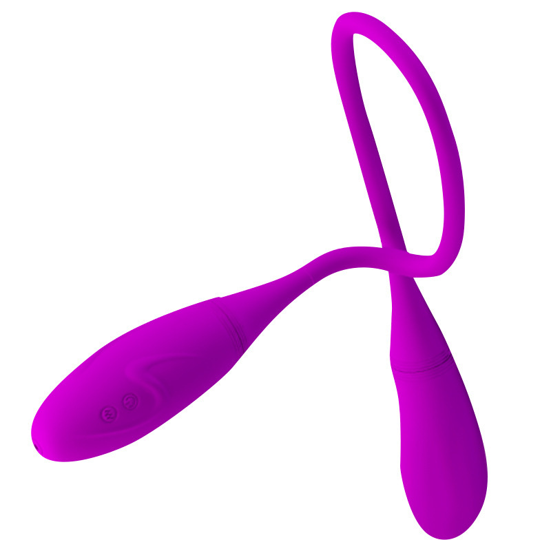 Purple Double Quiet G Spot Egg Vibrator