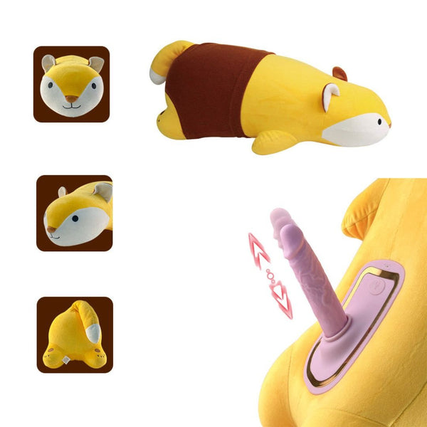 Fox Doll Pillow Dildo Sex Machine