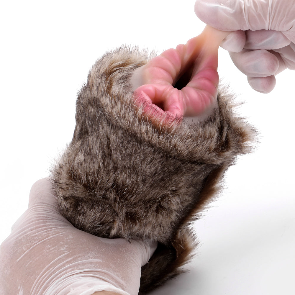 Soft Animal Fake Vagina Furry Lion Pocket Pussy