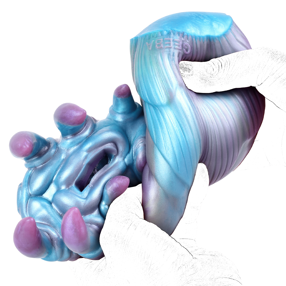 Blue Monster Claw Silicone Pussy Pocket