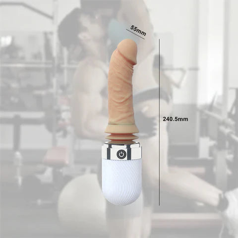 Portable Head Tilt G-spot Thrusting Dildo