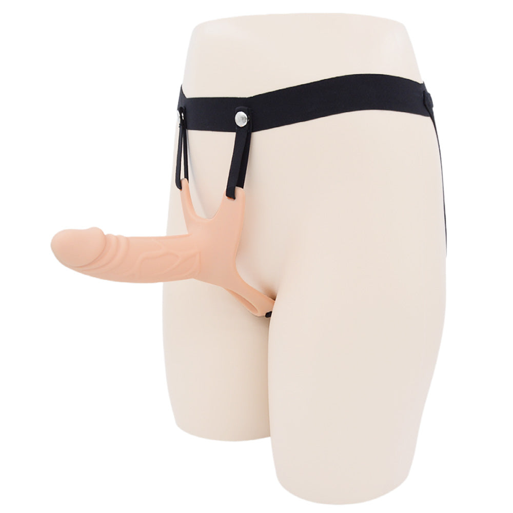 5 inch Hollow Strap On Dildo Flesh Color Cock