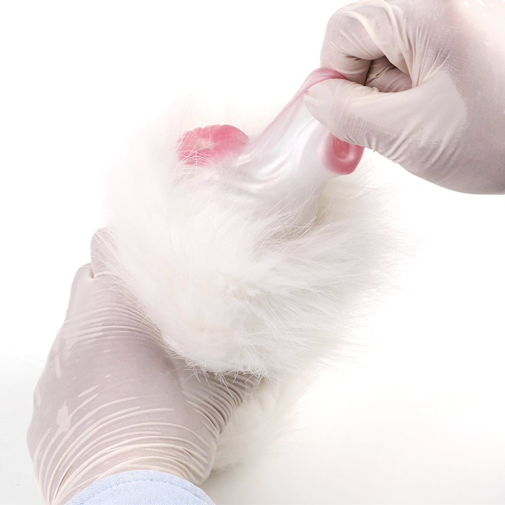 White Plush Fantasy Animal Horse Pocket Pussy