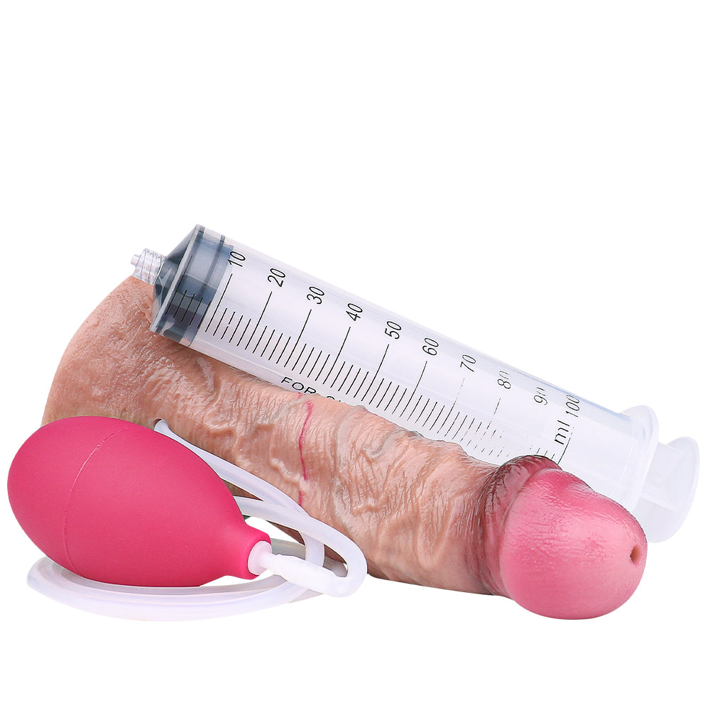 7 Inch Dual Density Silicone Squirting Dildo