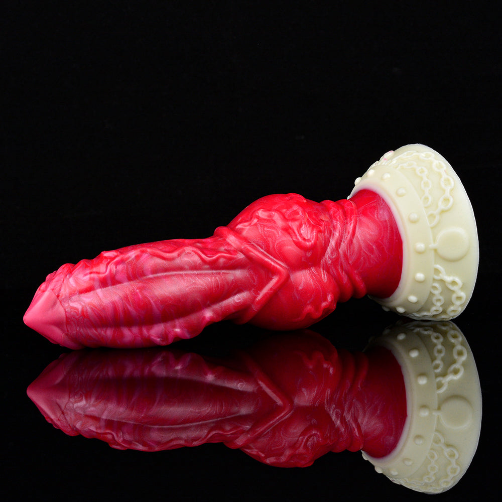 7 Inch Red Fantasy Knot Dog Dildo