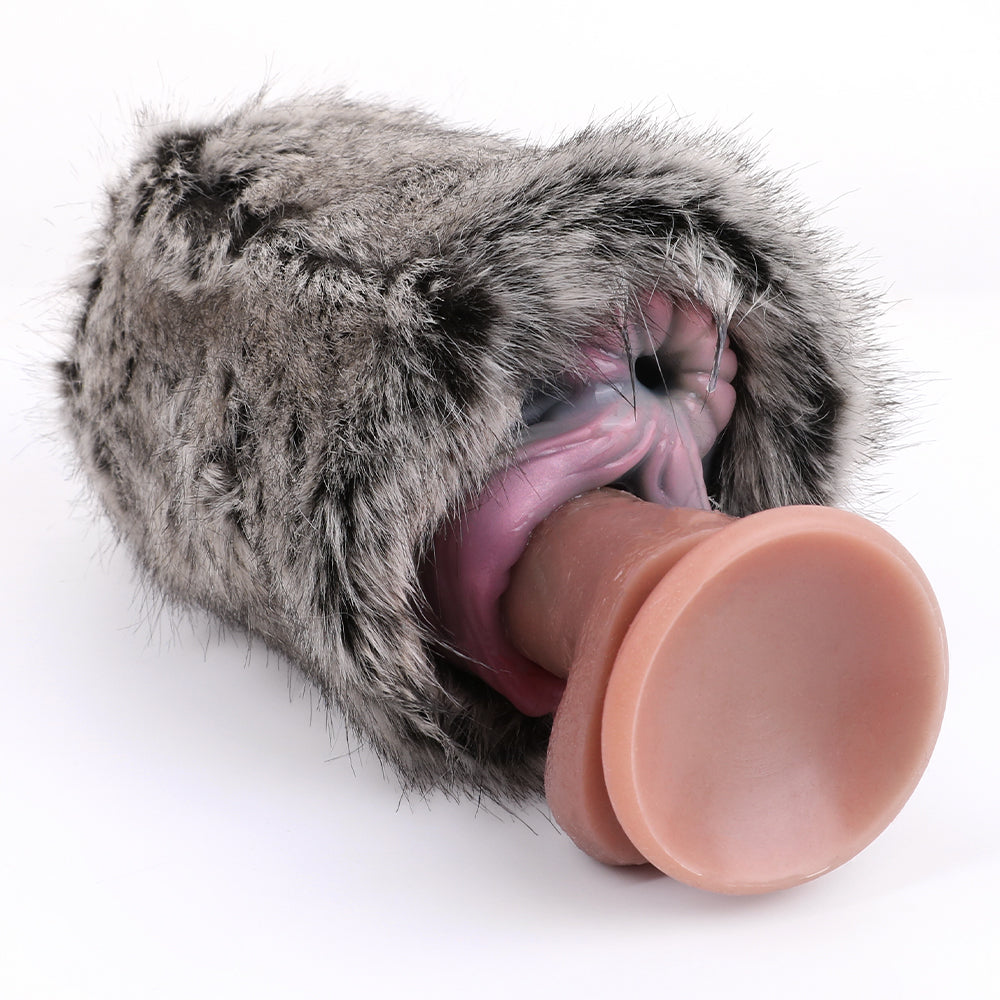 Fantasy Furry Animal Silicone Cow Pocket Pussy