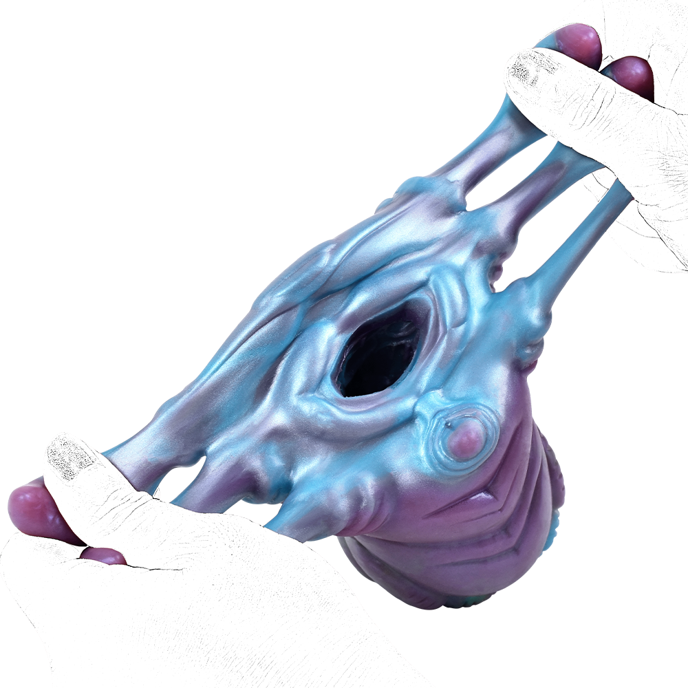 Blue Monster Claw Silicone Pussy Pocket