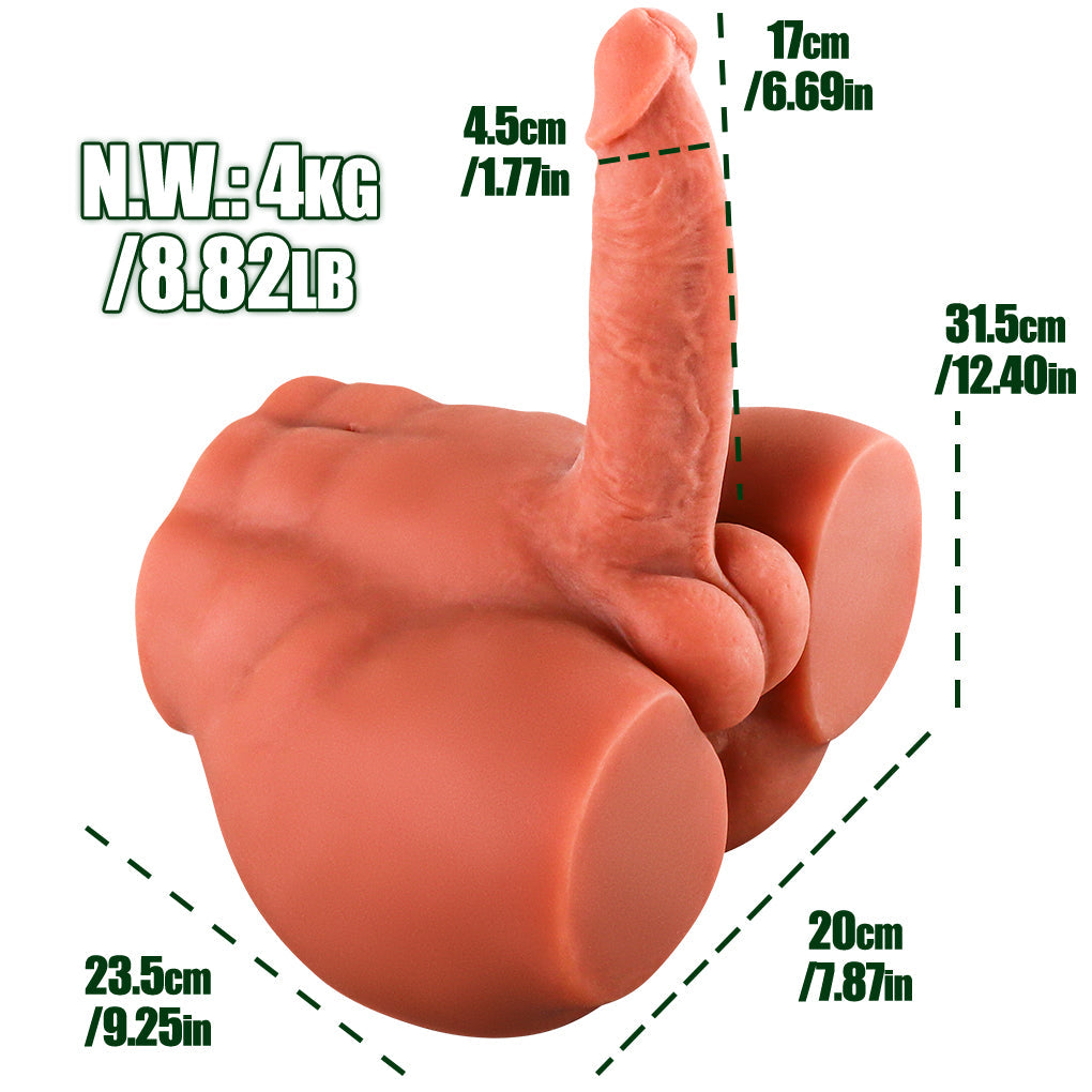 Lifelike 6 Inch Male Sex Doll Torso