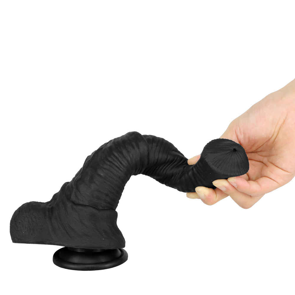 Black Hores Cock Three Size Silicone Dildo