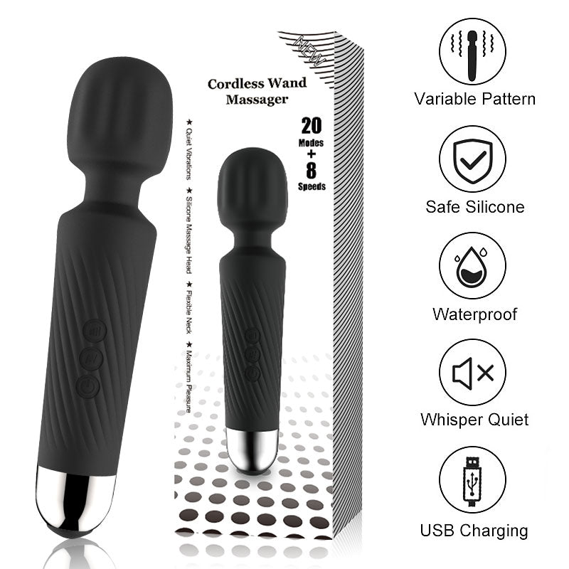 Super High Frequency Cordless Wand Vibrator