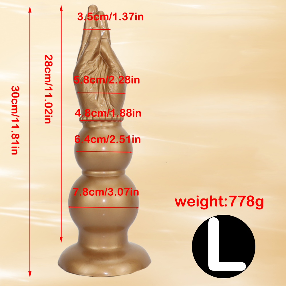11 Inch Double Knot Hand Fist Dildo