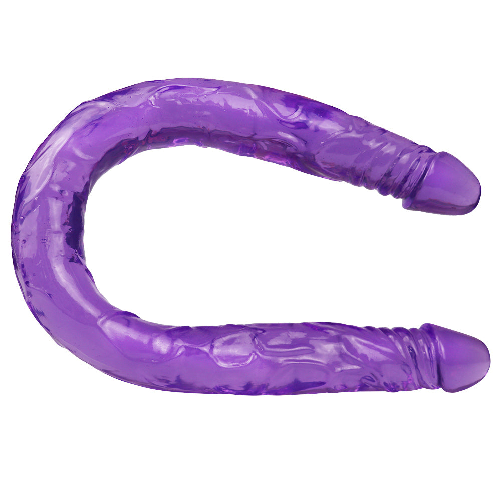 Double head 22 inch purple dildo