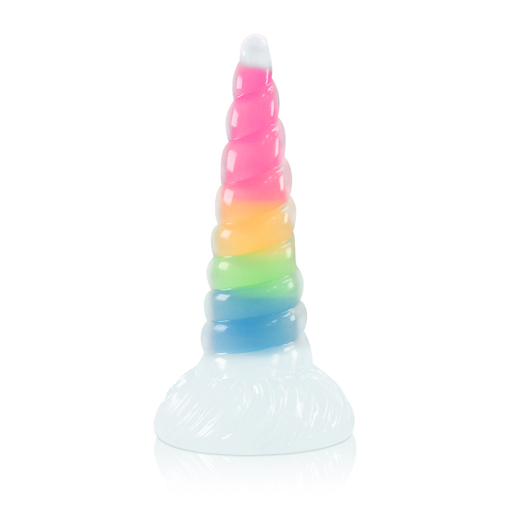 Rainbow Glow-in-the-Dark Unicorn Dildo