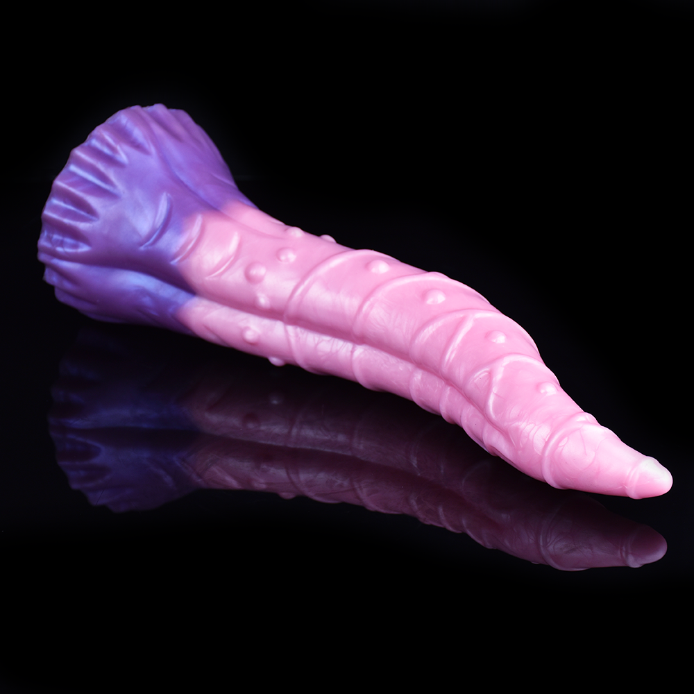 11 Inch Gradient Tail Fantasy Suction Tongue Dildo