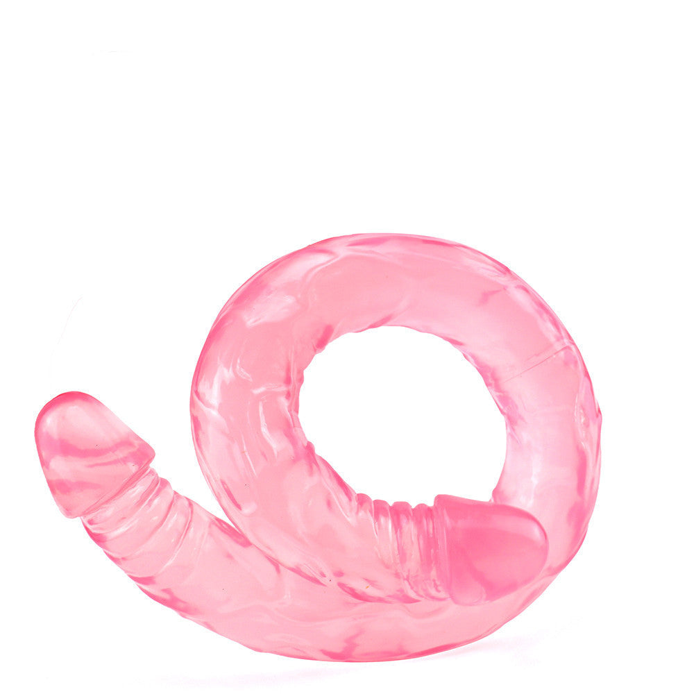 22 Inch Pink Jelly Lesbian Double Dildo