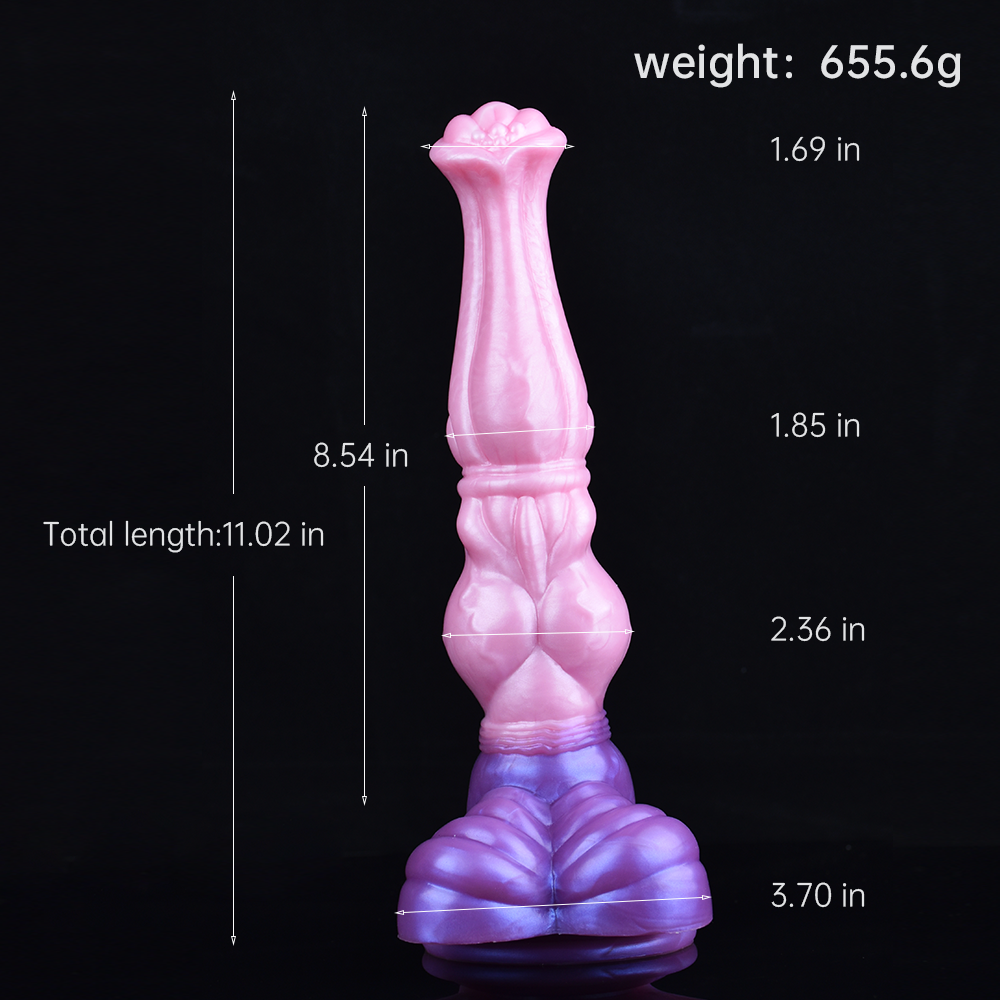 11 Inch Pink Silicone Big Horse Dildo