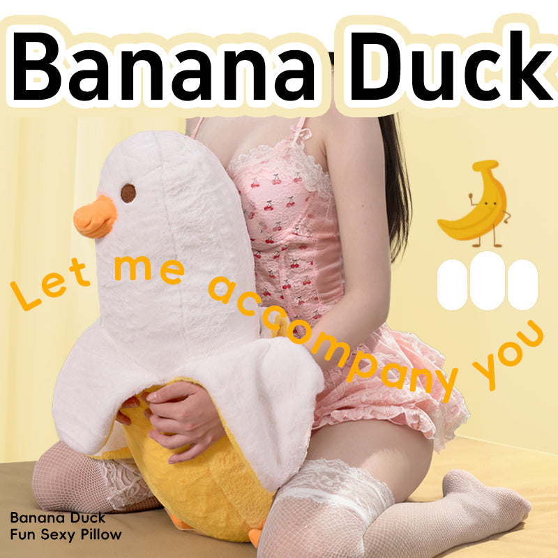 Banana Duck Plush Toy Discreet Dildo Thrusting Machine