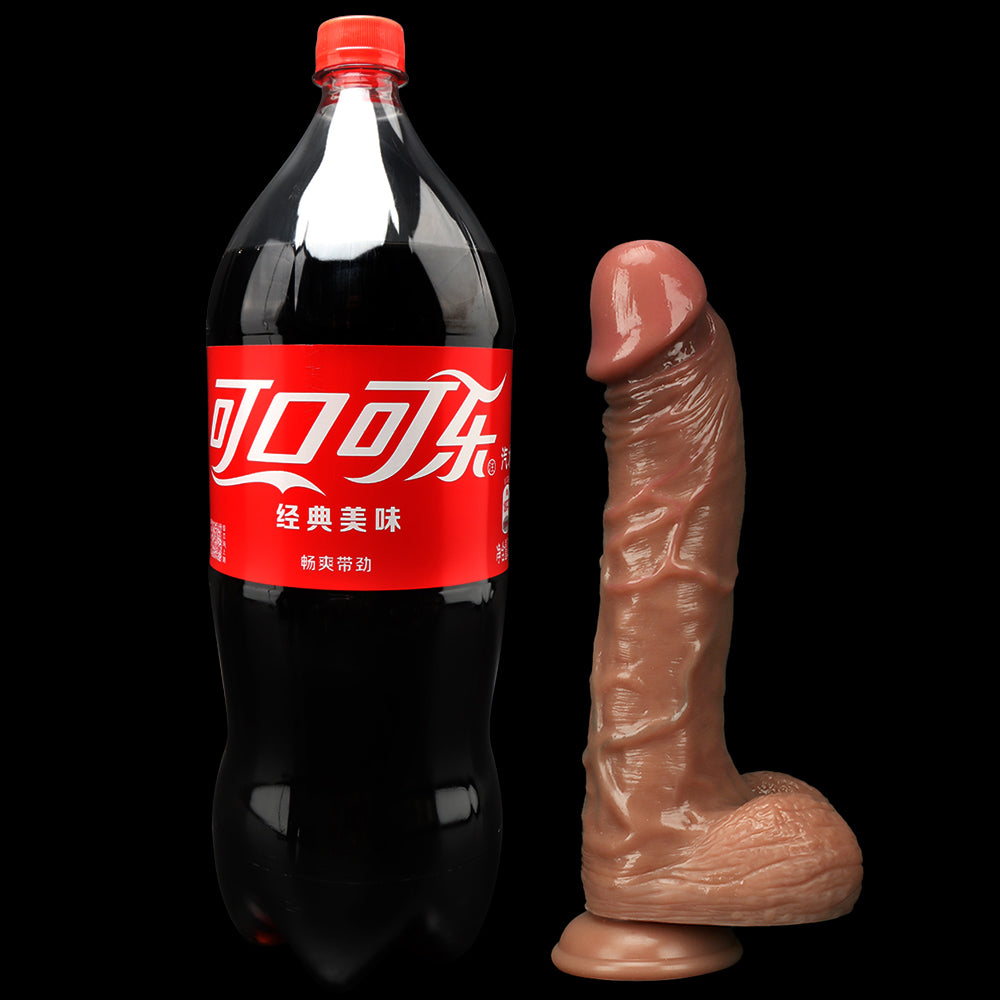 Dual Density Silicone Realistic 10 Inch Dildo
