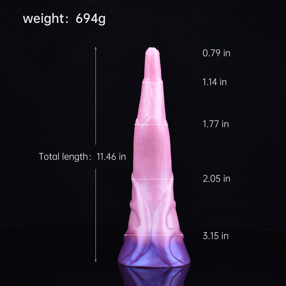 11 Inch Texture Monster Fantasy Suction Tongue Dildo