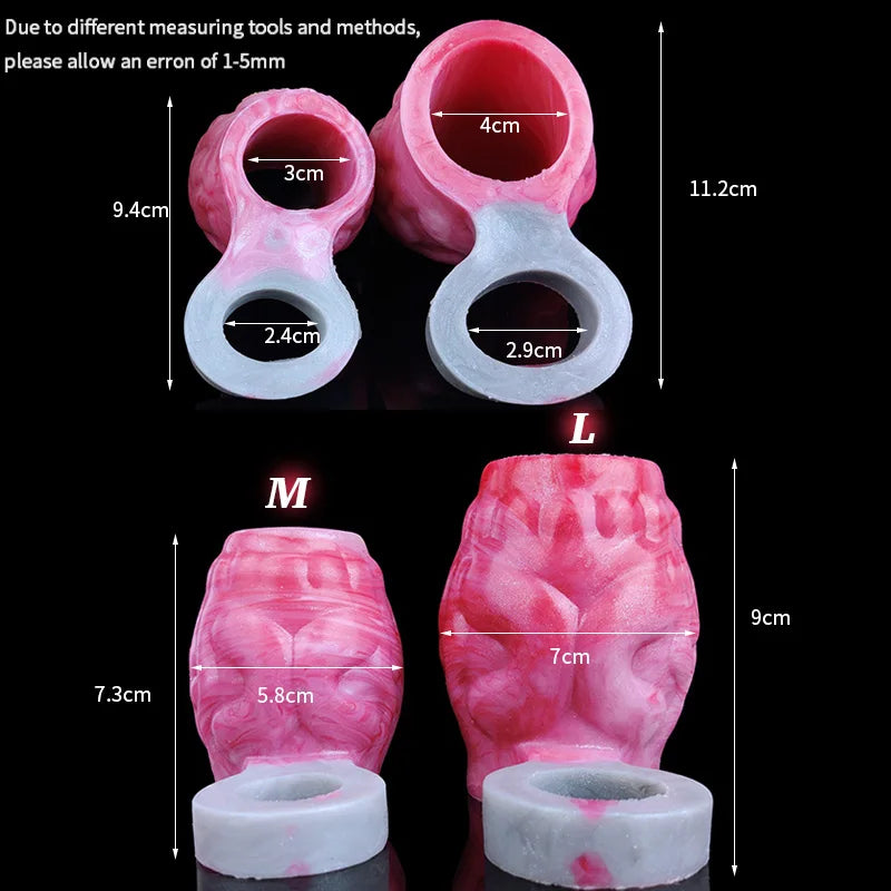 Pink Fantasy Werewolf Penis Enlargement Cock Knots