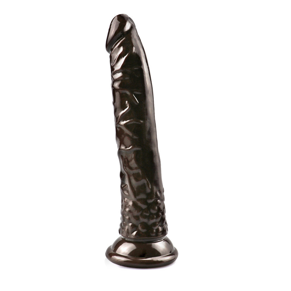 Brown 8 Inch Slim Beginner Anal Dildo