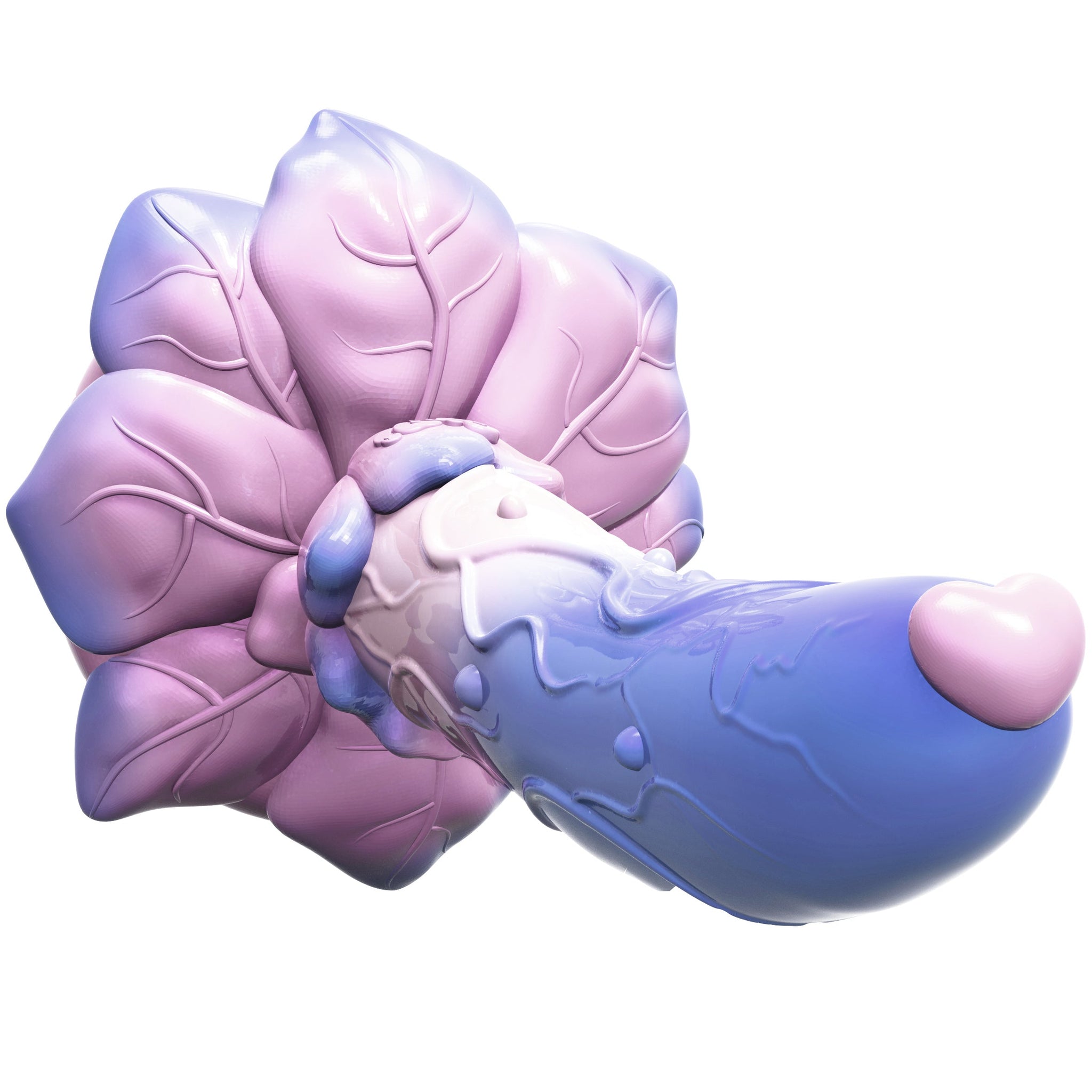 7 Inch Curved Rose Silicone Custom Dildo