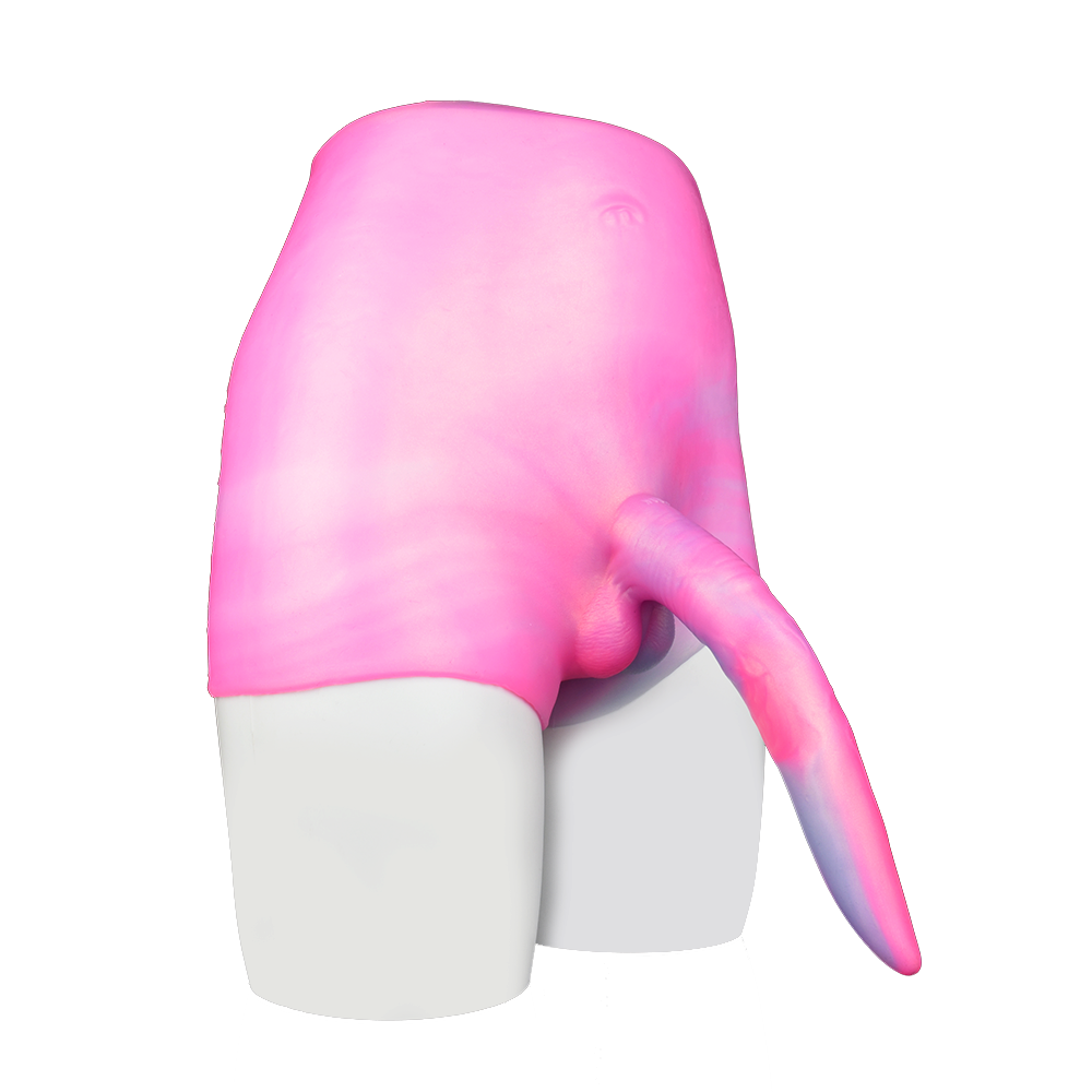 9 Inch Pink Deer Whip Fantasy Dildo Panties