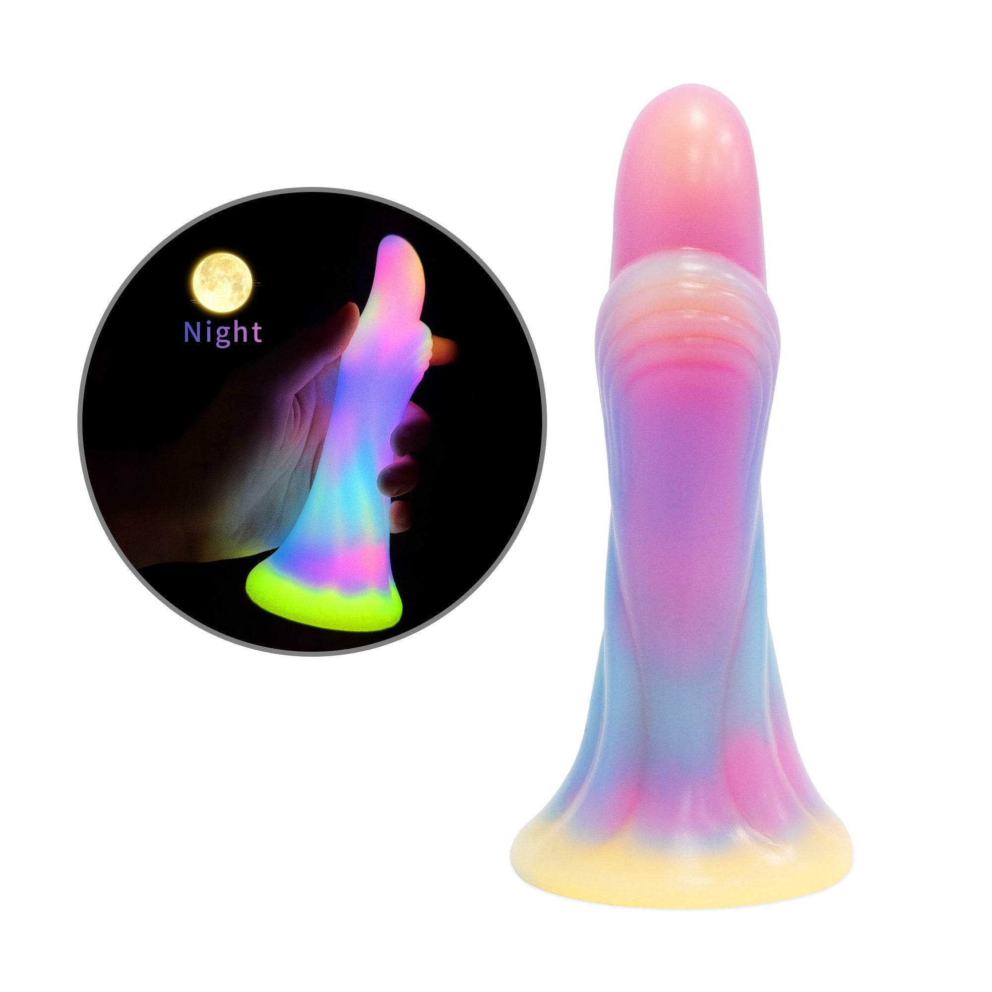 6.18 Inch Colorful Thumb Anal Dildo