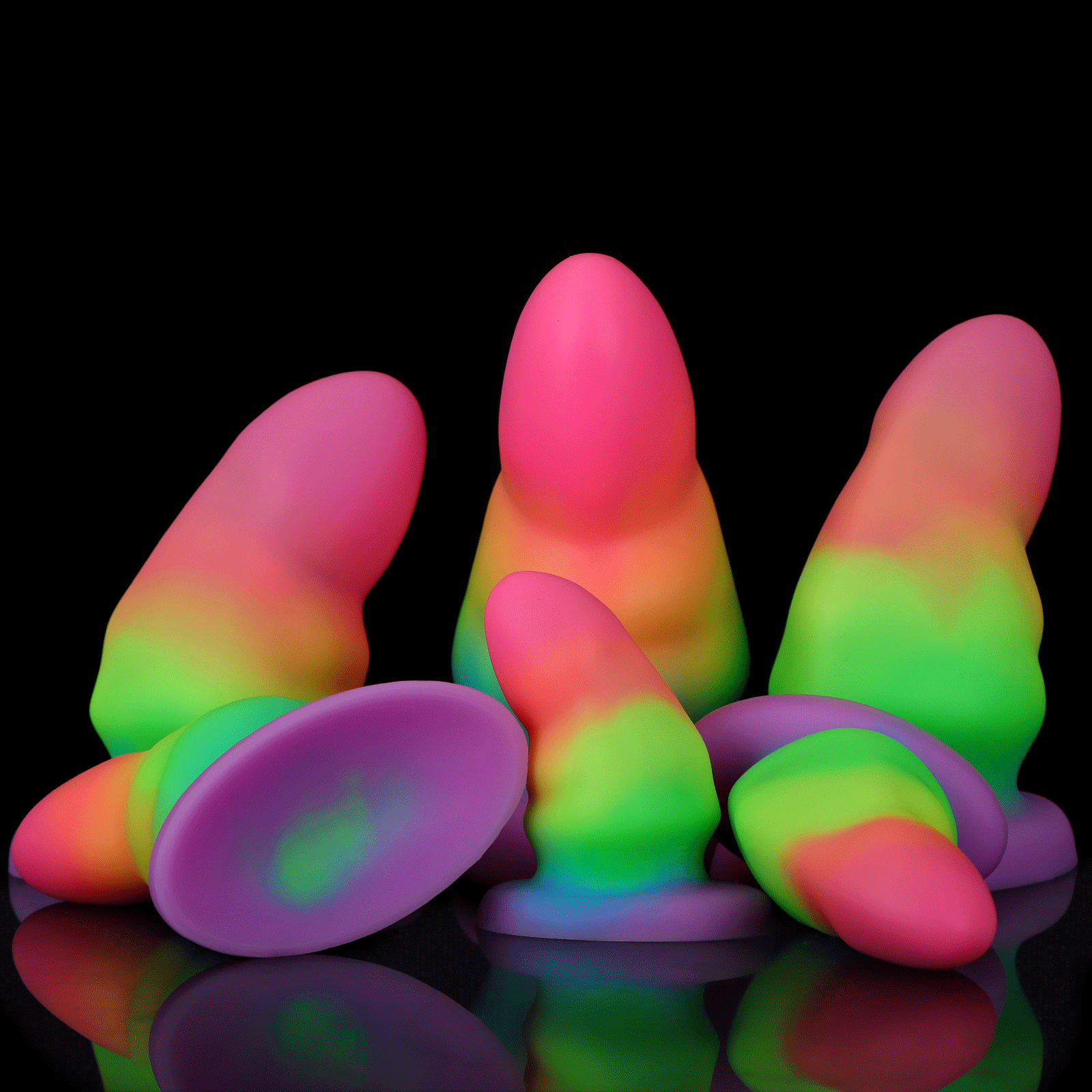 Luminous Large Silicone Butt Plug Dildo