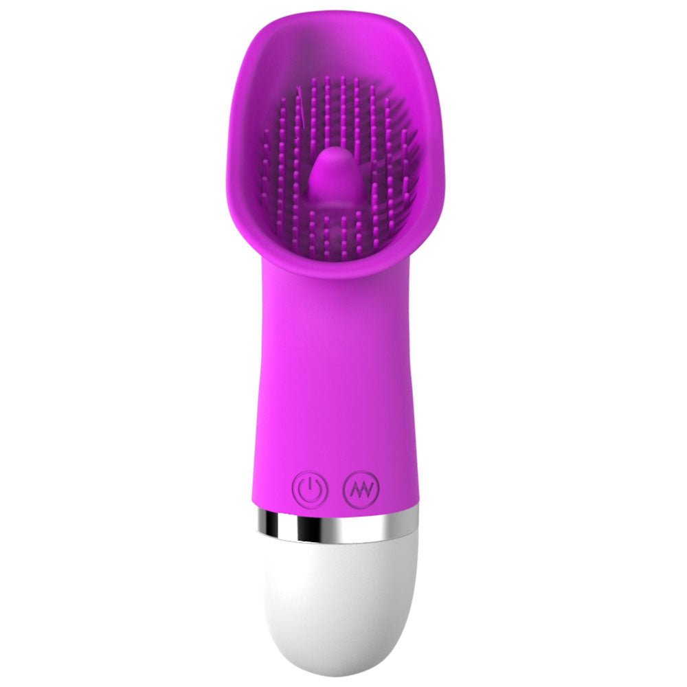 Purple Pussy Tongue Licking Clitoral Vibrator
