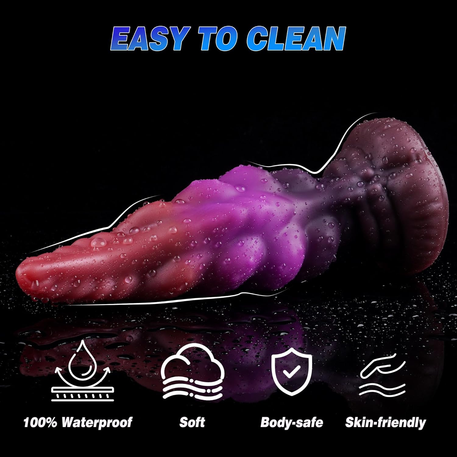 8 Inch Tapered Head Monster Dildo Butt Plug