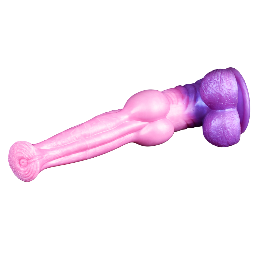 11 Inch Pink Silicone Knot Horse Dildo