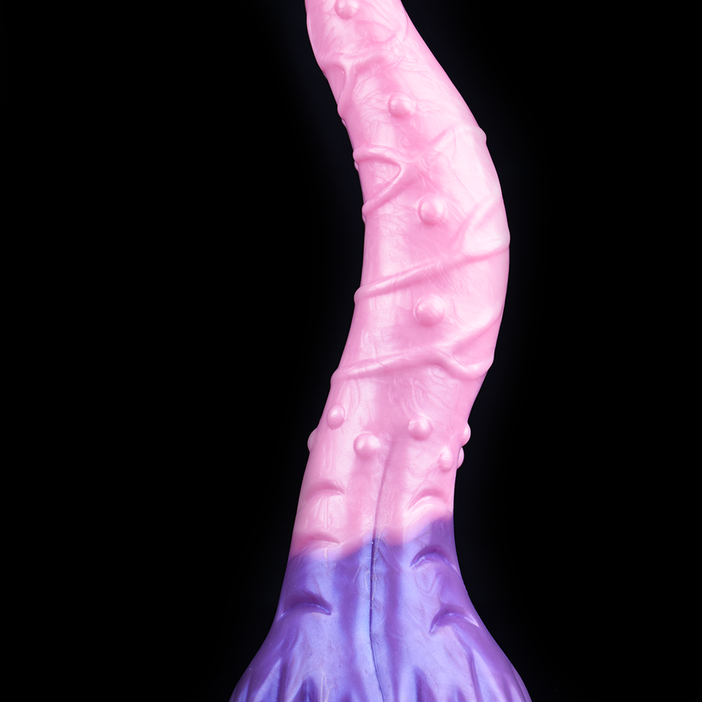 11 Inch Gradient Tail Fantasy Suction Tongue Dildo