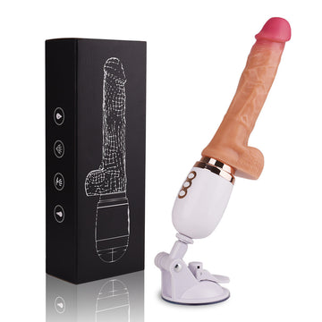 Realistic Silicone Hands Free Thrusting Sex Machine