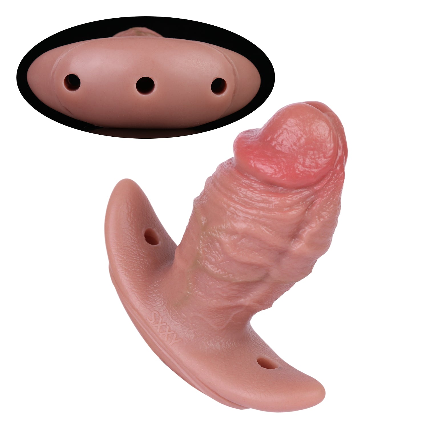 4.7 Inch Fat Realistic Penis Vibrating Butt Plug