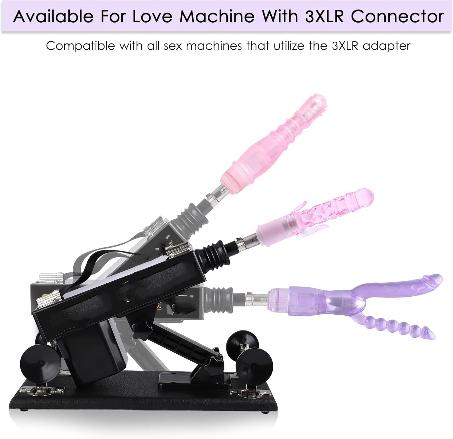 Black Adjustable Multi Frequency Sex Machine