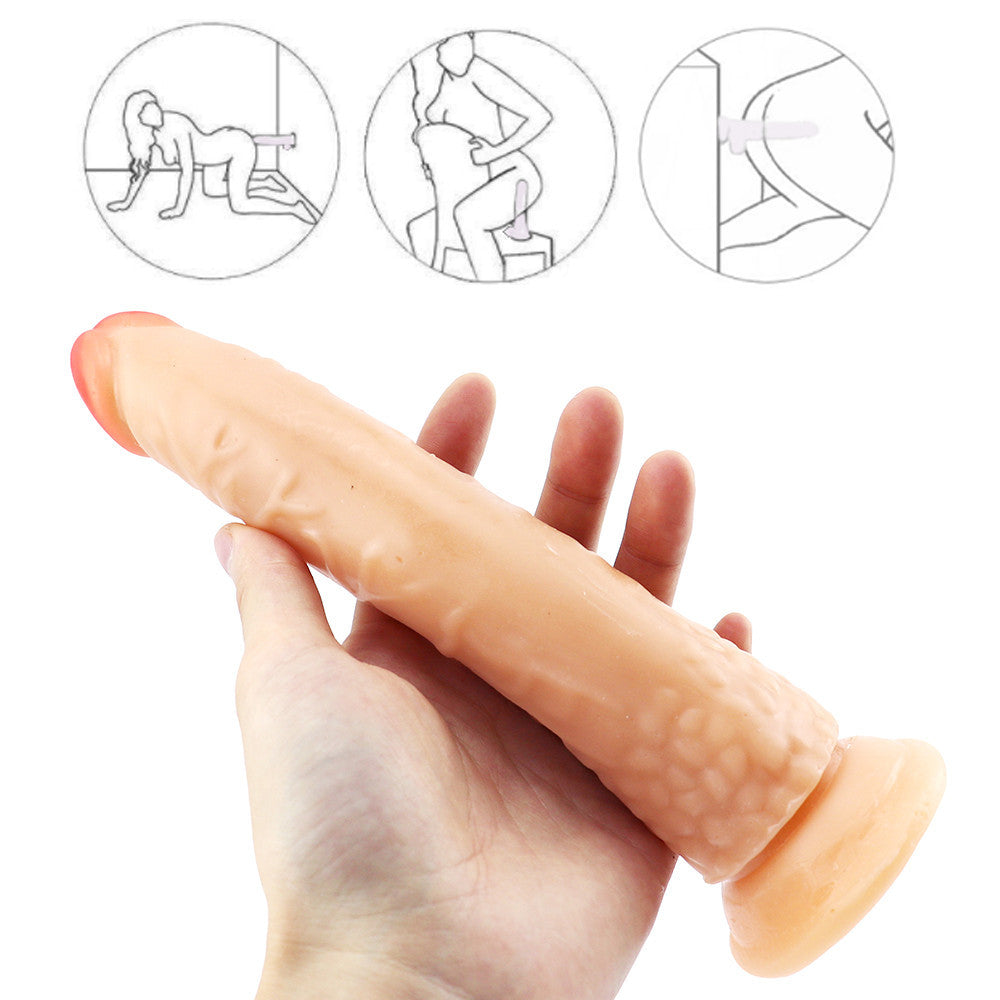 8 Inch Slim Curvy Anal Dildo