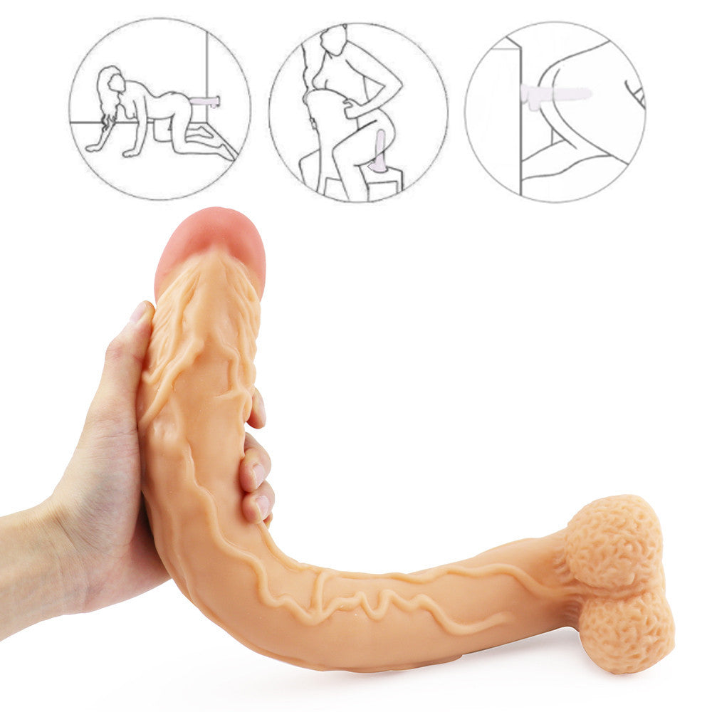 15 Inch Flesh Realistic Anal Extra Long Dildo