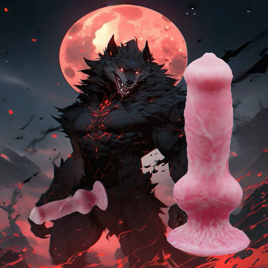 9 Inch Silicone Suction Cup Wolf Dildo