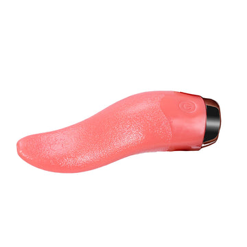 Red Curved Realistic Tongue Vibrator
