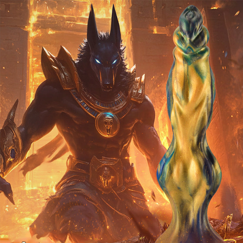 7 Inch Gold Silicone Wolf Dildo