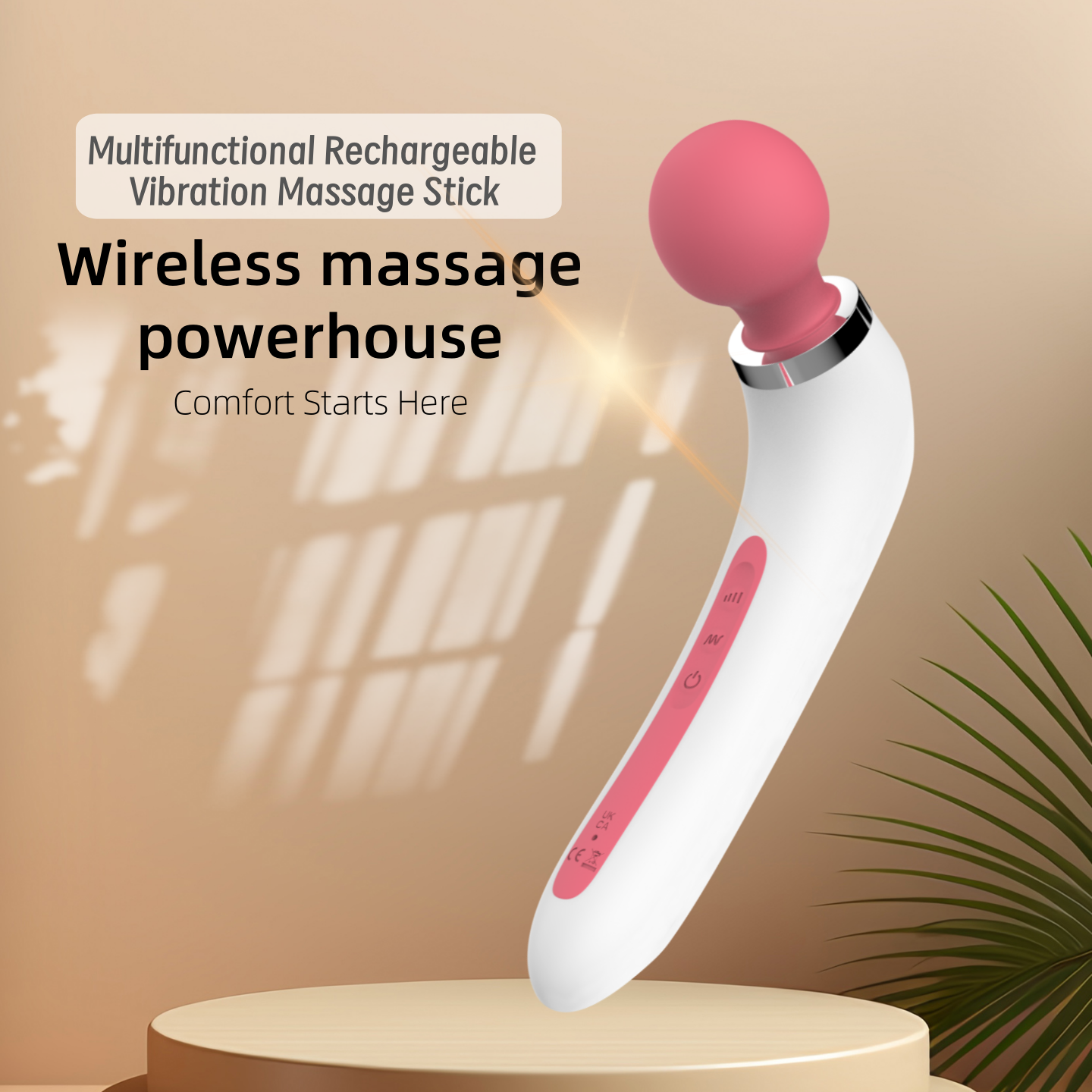 Wireless Rechargeable Multi Function Wand Vibrator