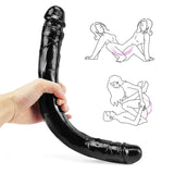 Load image into Gallery viewer, Black Double Dildo 15 inch Long Sex Toy