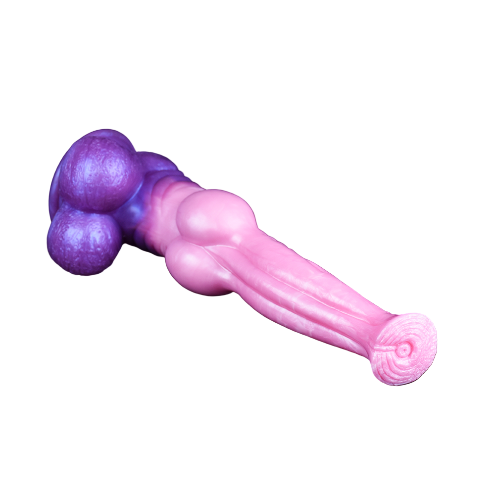 11 Inch Pink Silicone Knot Horse Dildo