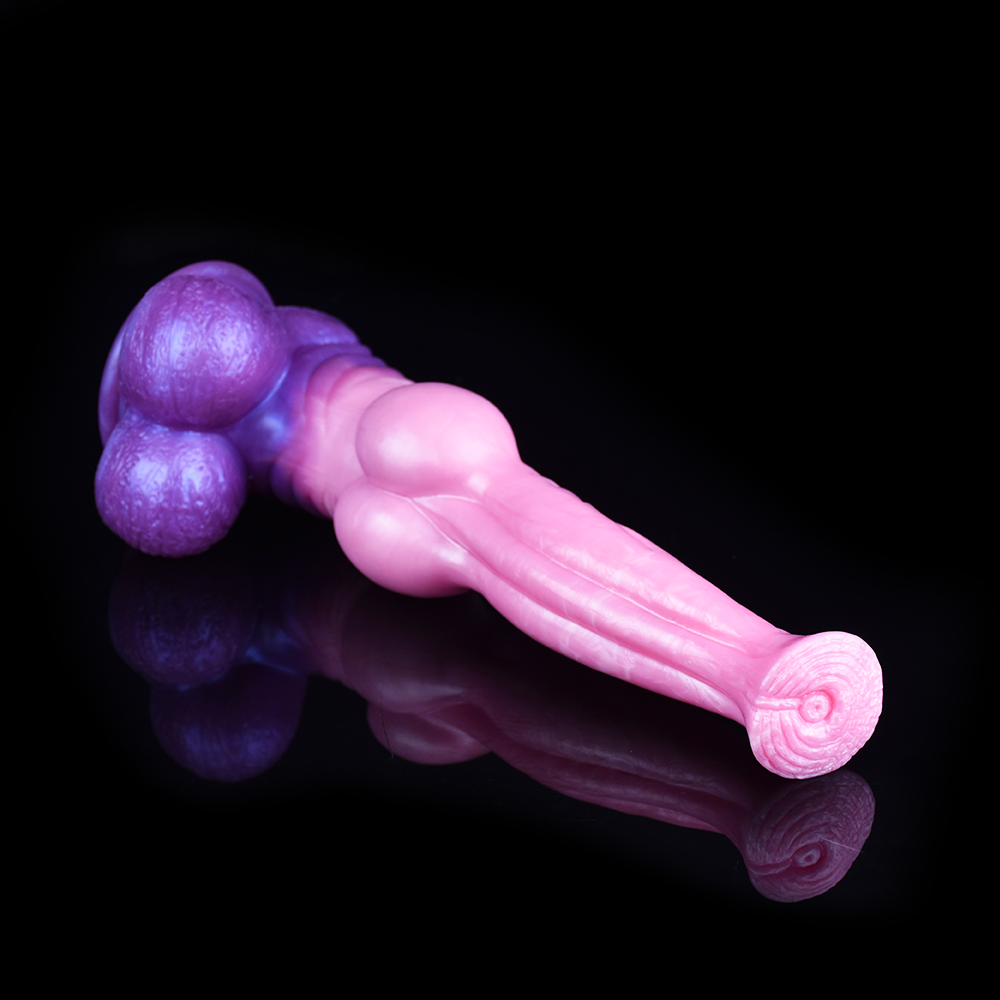 11 Inch Pink Silicone Knot Horse Dildo