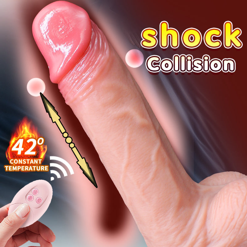 8 Inch Realistic Wireless Remote Control Thrusting Dildo