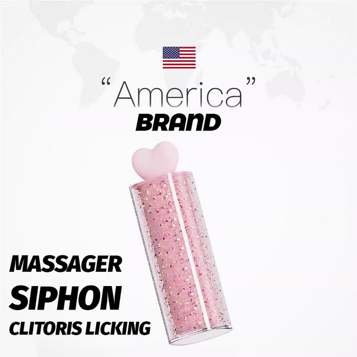 Pink Glitter Lipstick Shape Clitoris Vibrator