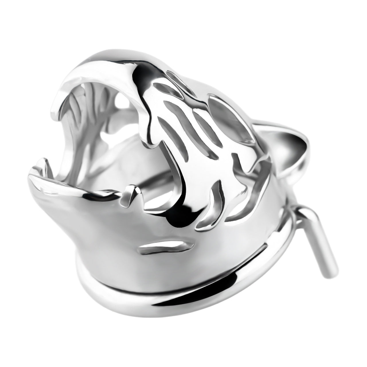 Tiger Head Stainless Steel Male Cock Cage