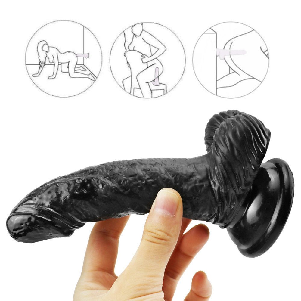 6 Inch Black Curved G-Spot Mini Dildo